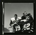 Football-Four unidentified University of the Pacific players on field by unknown