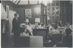 Raymond College Common Room, unidentified students by Unknown