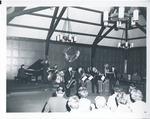 Raymond Dining Hall Jazz Performance, unidentified students by Unknown