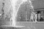 Raymond Freshman Class, 1966, Walking by Fountain by Raymond College