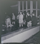 Students at Raymond Fountain by Raymond College