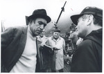 R.P.M* Revolutions Per Minute. Stagg Stadium Anthony Quinn [candid from set]