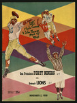 Football-1958 San Francisco 49ers vs. Detroit Lions program by San Francisco 49ers