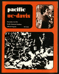 November 18, 1972 Football Program, UOP vs UC Davis