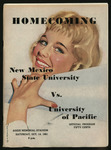 October 14,1961 Football Program, UOP vs New Mexico State University