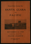 November 14, 1925 Football Program, UOP vs. Santa Clara