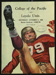 October 2, 1948 Football Program, UOP vs. Loyola University