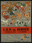 October 6, 1950 Football Program, UOP vs. University of Denver