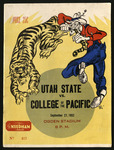 September 27, 1952 Football Program, UOP vs. Utah State