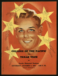 October 4, 1952 Football Program, UOP vs. Texas Tech