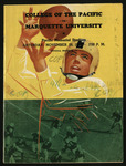 November 29, 1952 Football Program, UOP vs. Marquette University