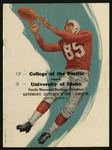 October 9, 1954 Football Program, UOP vs. University of Idaho