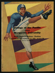 November 13, 1954 Football Program, UOP vs. Marquette University