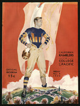November 2, 1934 Football Program, UOP vs. UC Davis