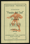 December 7, 1934 Fiesta del Sol Football Program, UOP vs. Uinversity of Arizona Wildcats