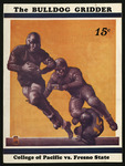 November 2, 1935 Football Program, UOP vs. Fresno State