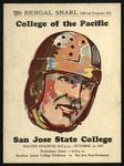 October 1, 1937 Football Program, UOP vs. San Jose State