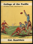 November 5, 1937 Football Program, UOP vs. California Ramblers