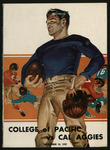 November 13, 1937 Football Program, UOP vs. California Aggies