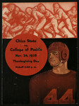 November 24, 1938 Football Program, UOP vs. Chico State