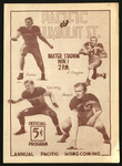 November 1, 1941 Football Program, UOP vs. Humboldt State