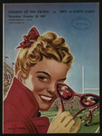 October 18, 1947 Football Program, UOP vs. University of Santa Clara