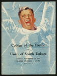 November 14, 1947 Football Program, UOP vs. University of South Dakota