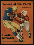 November 17, 1956 Football Program, UOP vs. Hardin-Simmons University