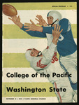 November 15, 1958 Football Program, UOP vs. Washington State