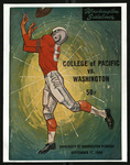 September 17, 1960 Football Program, UOP vs. University of Washington