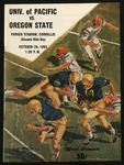 October 20, 1962 Football Program, UOP vs. Oregon State University