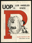 September 17, 1966 Football Program, UOP vs. Los Angeles State