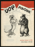October 15, 1966 Football Program, UOP vs.University of Montana