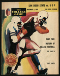 November 8, 1969 Football Program, UOP vs. San Diego State