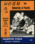 October 31, 1970 Football Program, UOP vs. University of California, Santa Barbara