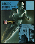 September 11, 1971 Football Program, UOP vs. Miami of Ohio