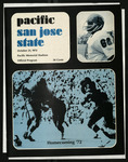 October 21, 1972 Football Program, UOP vs. San Jose State