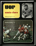 October 27, 1973 Football Program, UOP vs. Santa Clara