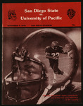 November 9, 1974 Football Program, UOP vs. San Diego State
