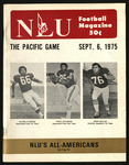 September 6, 1975 Football Program, UOP vs. Northeast Louisiana University