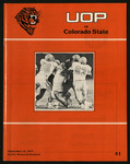 September 10, 1977 Football Program, UOP vs. Colorado State
