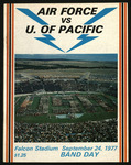 September 24, 1977 Football Program, UOP vs. Air Force