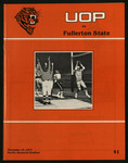 November 19, 1977 Football Program, UOP vs. Fullerton State