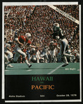 October 28, 1978 Football Program, UOP vs. University of Hawaii