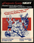 October 18, 1980 Football Program, UOP vs. Fresno State by Fresno State