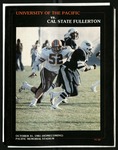 October 31, 1981 Football Program, UOP vs. Cal State Fullerton