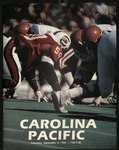 September 4, 1982 Football Program, UOP vs.University of South Carolina