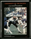 November 20, 1982 Football Program, UOP vs. Cal State Fullerton by University of the Pacific