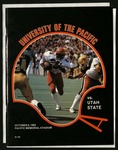 October 8, 1983 Football Program, UOP vs. Utah State by University of the Pacific