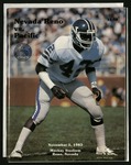 November 5, 1983 Football Program, UOP vs. University of Nevada-Reno by University of Nevada-Reno